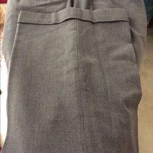 Gray trousers